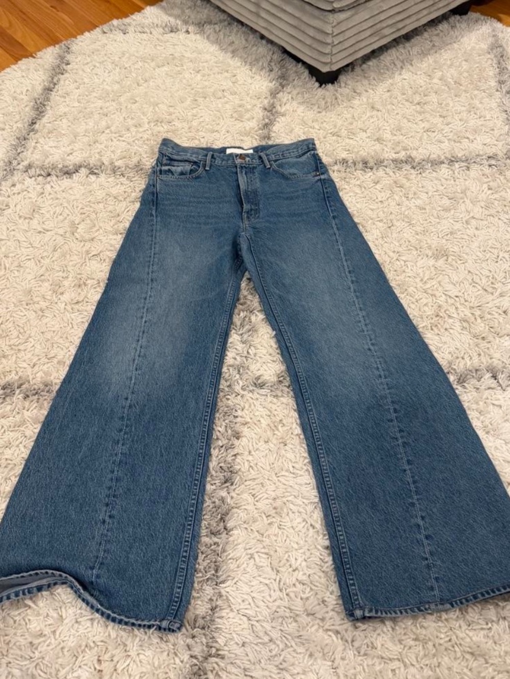 MOTHER SNACKS! The Lemon Twist Sneak Jeans, Wash “Rolling In The Dough” Size 27 - Picture 2 of 4